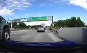 Driver Crashes After Missing Exit