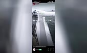 Plane Crash Aftermath in Hong Kong