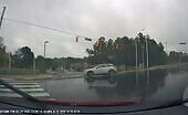 Car Crashes Trying to Change Lanes