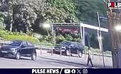 BMW Crash Hits 2 Cars, Bikers