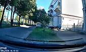 Car Backs into Trouble