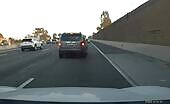Car Crash After Sudden Lane Change