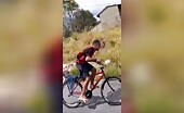 Cyclist Crashes into Wall