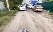 Biker Attacked by Dog, Gets Instant Karma