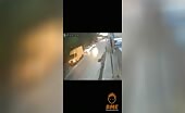 Pillion Rider Flung Into Car After Boyfriend Brakes