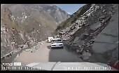 Boulder Crushes Moving Car