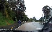 Car Crash at Give Way Sign