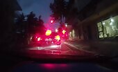 Jeep Runs Red Light, Crashes