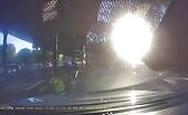 Car Runs Red Light, Crashes