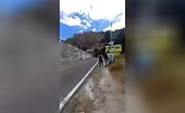 Spectators Narrowly Escape Fatal Crash
