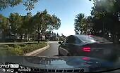 Ford Merges into Oncoming Lane, Causes Crash