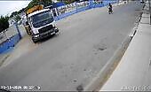 Motorcyclist Crashes into Car