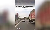 Car Crashes After Lane Change Attempt