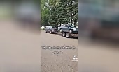 Driver Crashes Right