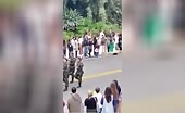 Soldier Run Over at Military Parade