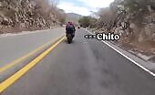 Motorcycle Crash at High Speed