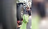 Motorcyclist Crushed by Truck
