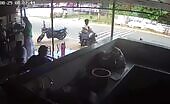 Bus Kills Motorcyclist, Pedestrian