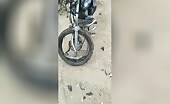 Motorcyclists Collide Head-On