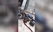 Peruvian Motorcyclist Crash