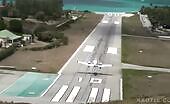 Plane Overruns Runway at St Barts