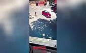 Woman on Bike Hit by Truck