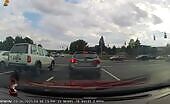 Car Crash After Running Red Light