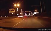 Renault Logan, Mitsubishi Lancer Crash