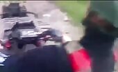 Russian Soldier Hit by Drone