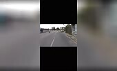 Scooter Rider Crashes Hard