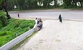 Woman Struck by Jeep in India