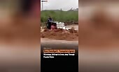 Car Swept Away Crossing Floodwaters