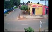 Motorcyclist Hit by Truck