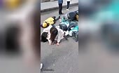 Supercar Hits Pedestrians