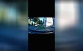 Truck Hits Pedestrian on Sidewalk