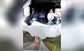 Trucks Collide in Fatal Dashcam Accident