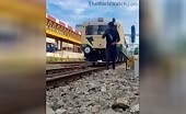 Train Hits Person