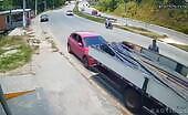 Truck Loses Control Without Handbrake
