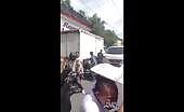 Truck Hits Motorcyclist