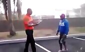 Big Guy Shows His Strength