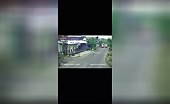 Two Bikers Attack Bus And Get Crushed