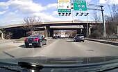 Vehicle Crashes Into Barrier After Driver Loses Control