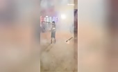 Woman Explodes From Firecracker