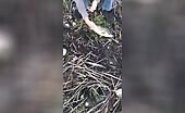 Man falls into muddy water, struggles to get out