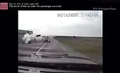 Car Drifts Into Opposite Lane, Hits Semi Head-On During Chase