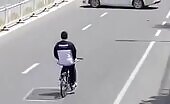 Bike Ride with Hand in Pocket Ends in Crash