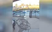 Ignoring Pool Dangers While Trying to Clean