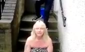 Ice bucket fail with mature german woman